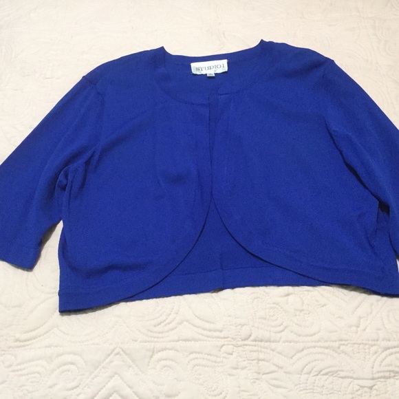 Studio 1 - 2 Piece Black and Blue Dress - Picture 6 of 7